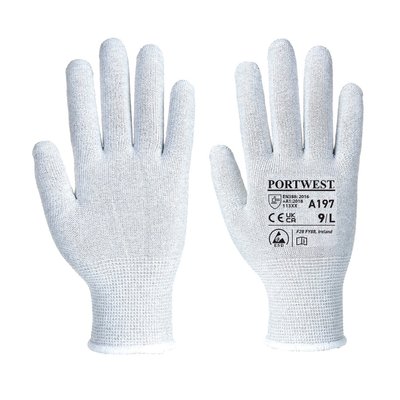 Антистатические защитные трикотажные перчатки PORTWEST Shell A197 A197 фото